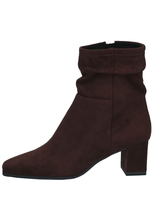 Caprice Stiefelette Veloursleder Dunkelbraun