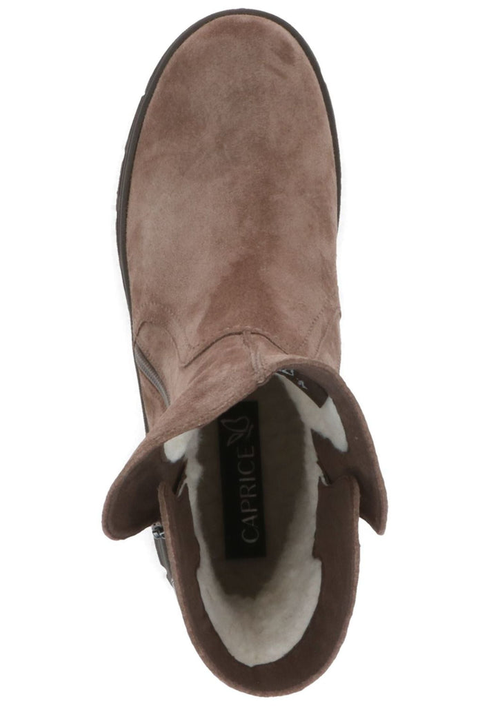 Caprice Stiefelette Veloursleder Mud Warmfutter