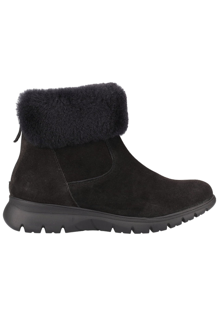 Caprice Stiefelette Veloursleder Schwarz