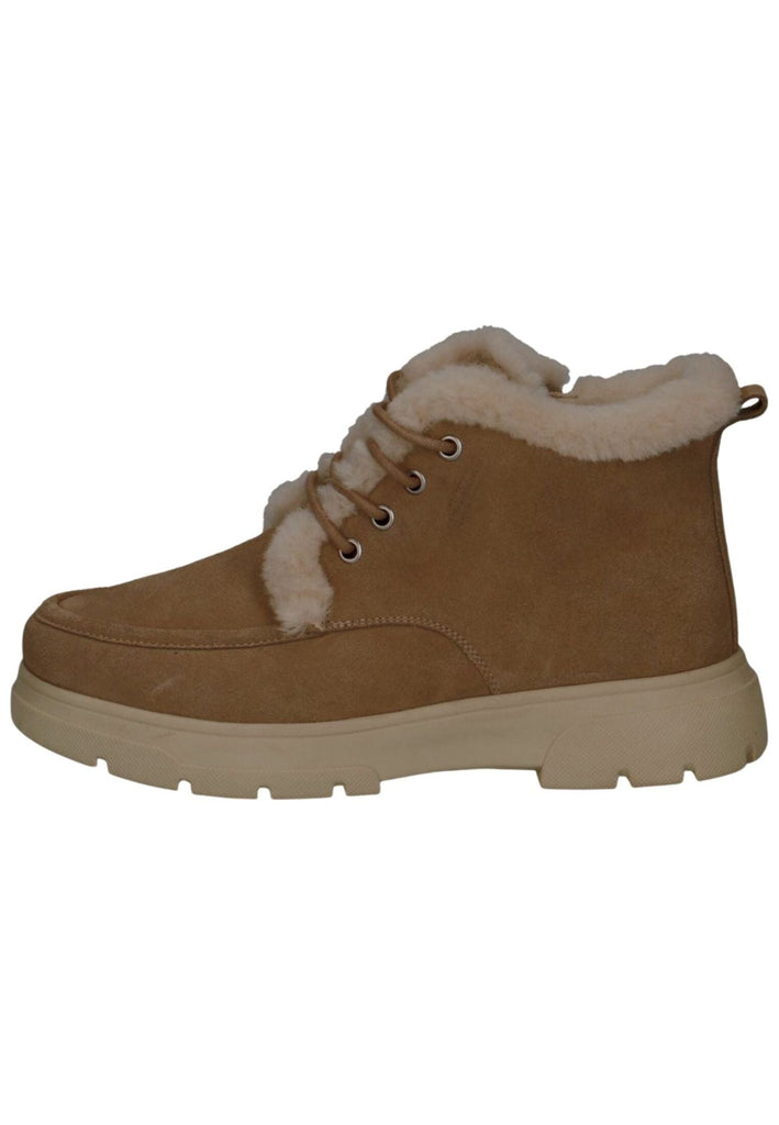 Caprice Stiefelette Veloursleder/Textil Sand Warmfutter