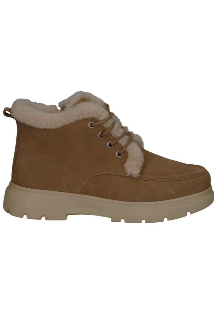 Caprice Stiefelette Veloursleder/Textil Sand Warmfutter
