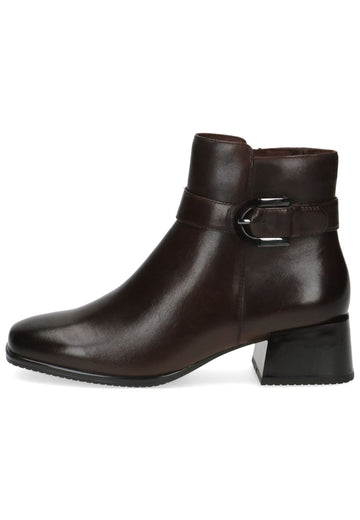 Stiefeletten Caprice Stiefelette Leder Dunkelbraun