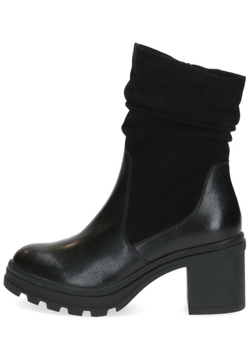 Stiefeletten Caprice Stiefelette Leder Schwarz