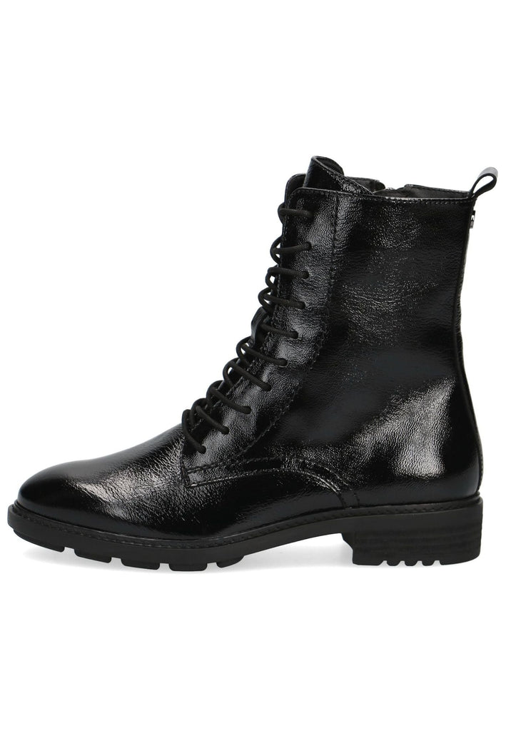 Stiefeletten Caprice Stiefelette Leder Schwarz Lack