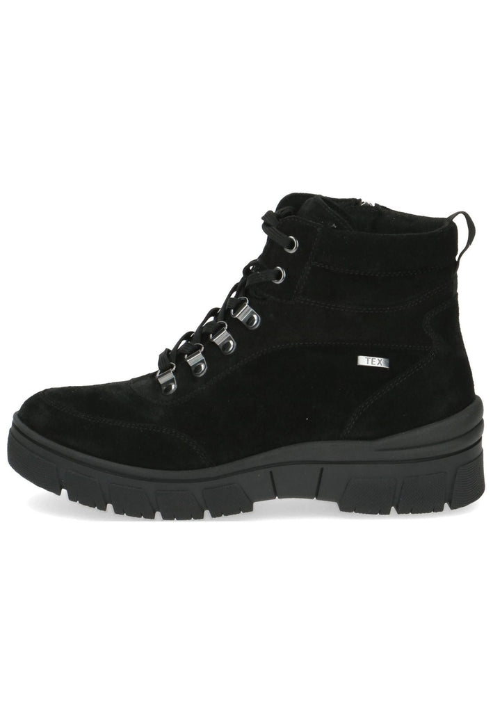 Stiefeletten Caprice Stiefelette Leder Schwarz/Schwarz Warmfutter