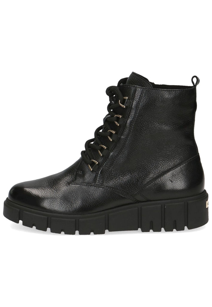 Stiefeletten Caprice Stiefelette Leder Schwarz Warmfutter