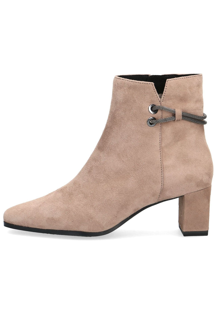 Stiefeletten Caprice Stiefelette Leder Taupe