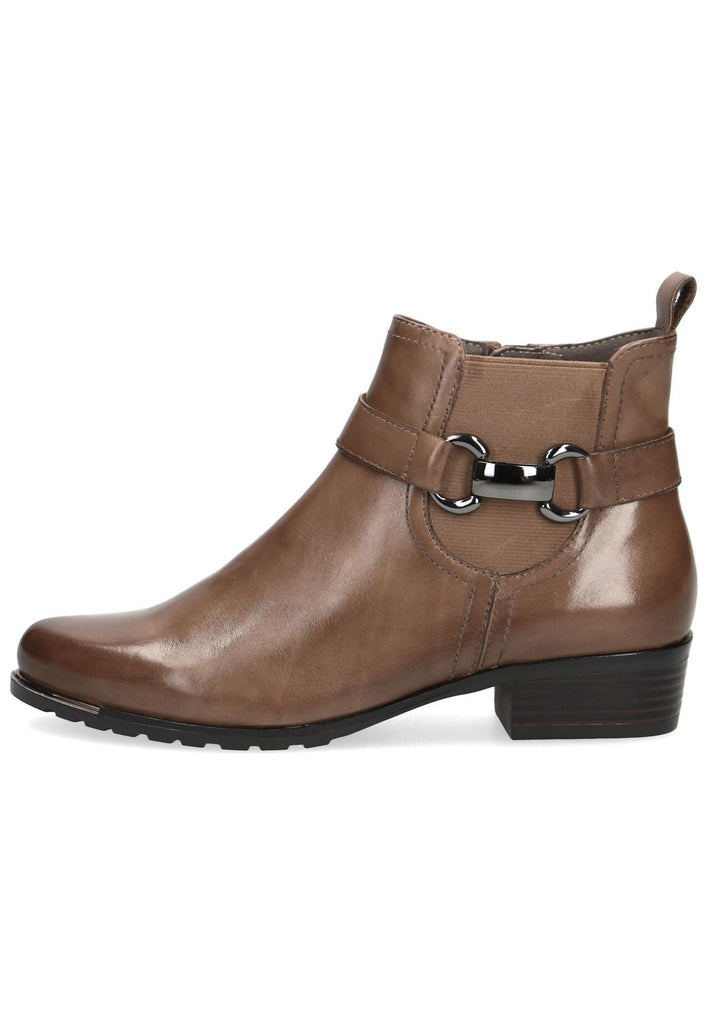 Stiefeletten Caprice Stiefelette Leder Taupe