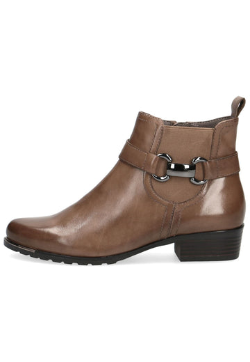 Stiefeletten Caprice Stiefelette Leder Taupe