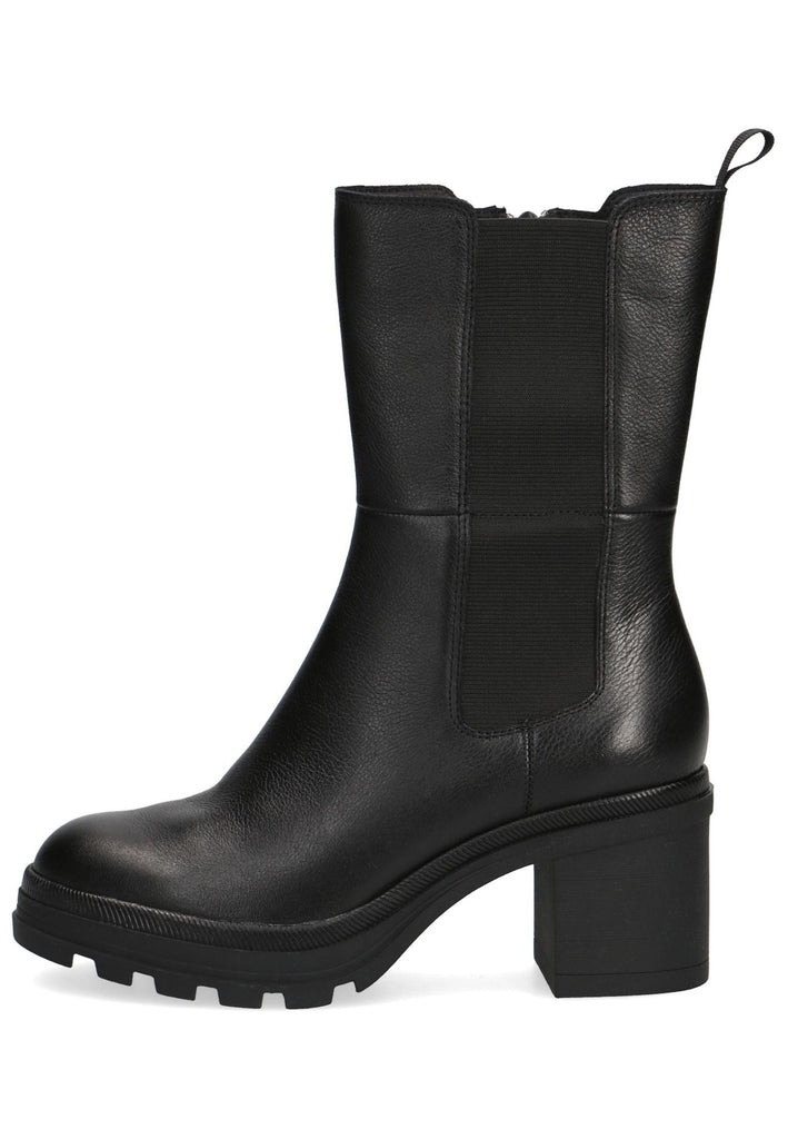Stiefeletten Caprice Stiefelette Leder/Textil Schwarz