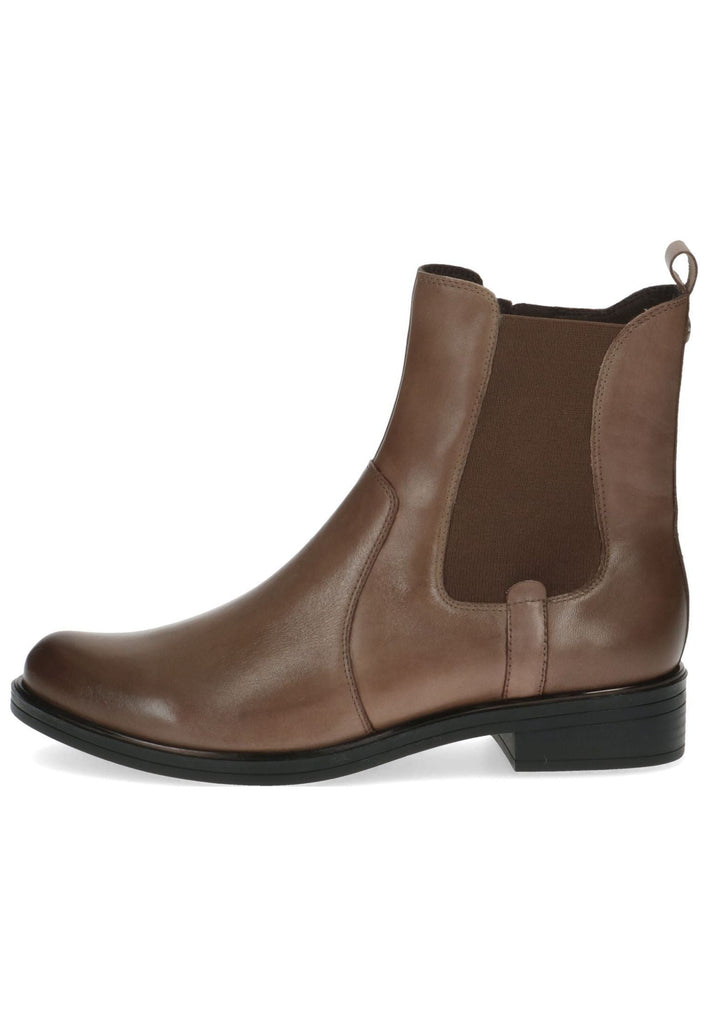 Stiefeletten Caprice Stiefelette Leder/Textil Taupe