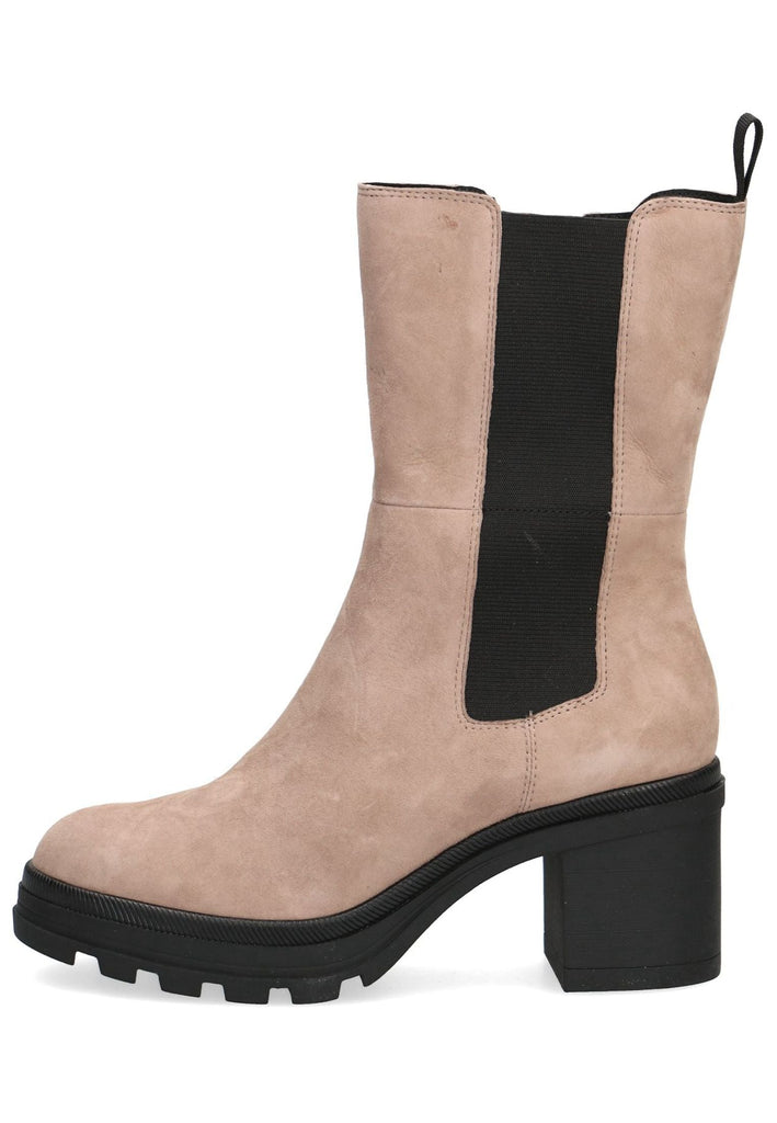 Stiefeletten Caprice Stiefelette Leder/Textil Taupe