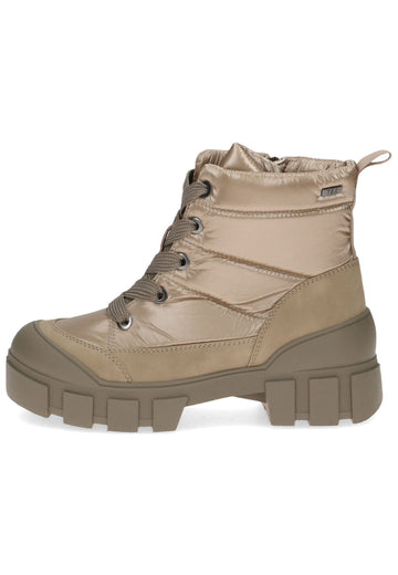 Stiefeletten Caprice Stiefelette Lederimitat/Textil Mud Warmfutter