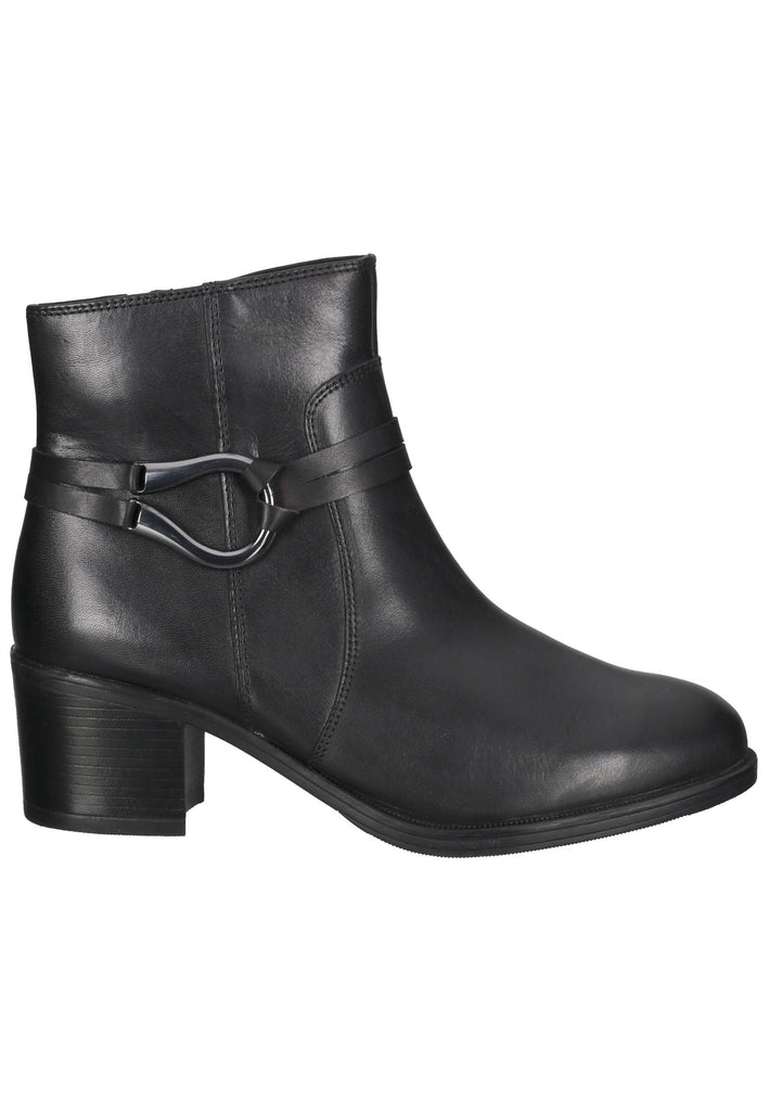 Stiefeletten Caprice Stiefelette Nappaleder Schwarz