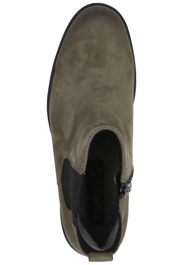 Stiefeletten Caprice Stiefelette Nubukleder Oliv