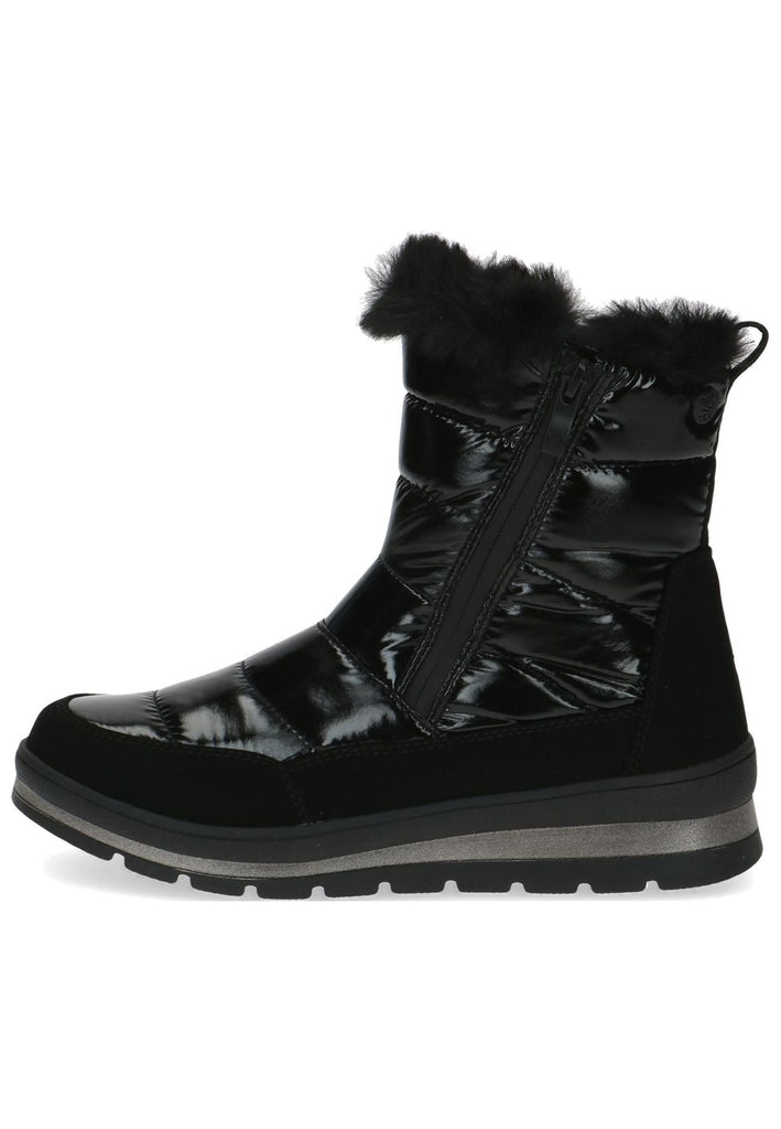 Stiefeletten Caprice Stiefelette Textil Schwarz Warmfutter
