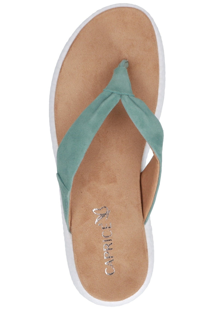 Caprice Zehensteg Veloursleder Türkis