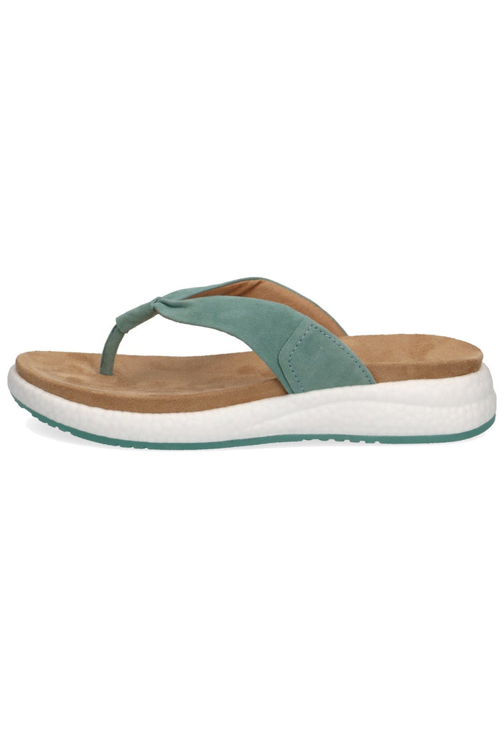 Caprice Zehensteg Veloursleder Türkis