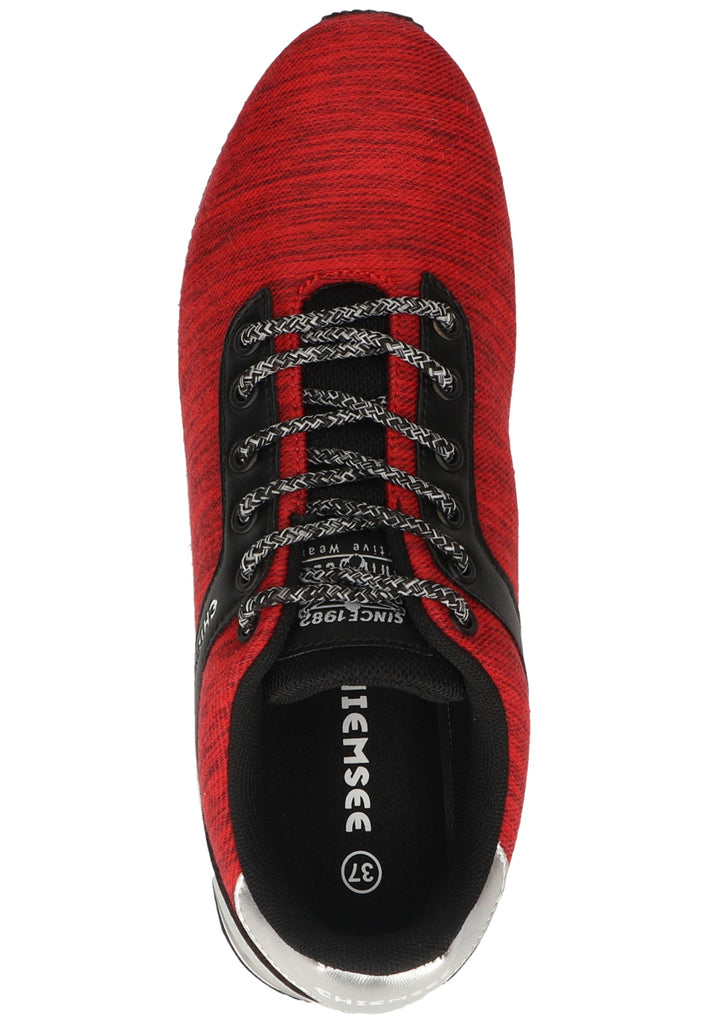 Chiemsee Sneaker Lederimitat/Textil Rot/Schwarz