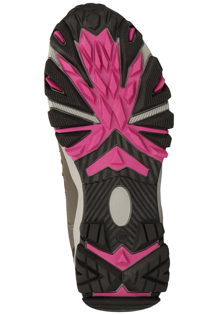 Chiemsee Wanderschuhe Lederimitat/Mesh Grau/Pink