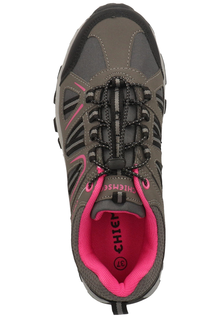 Chiemsee Wanderschuhe Lederimitat/Mesh Grau/Pink