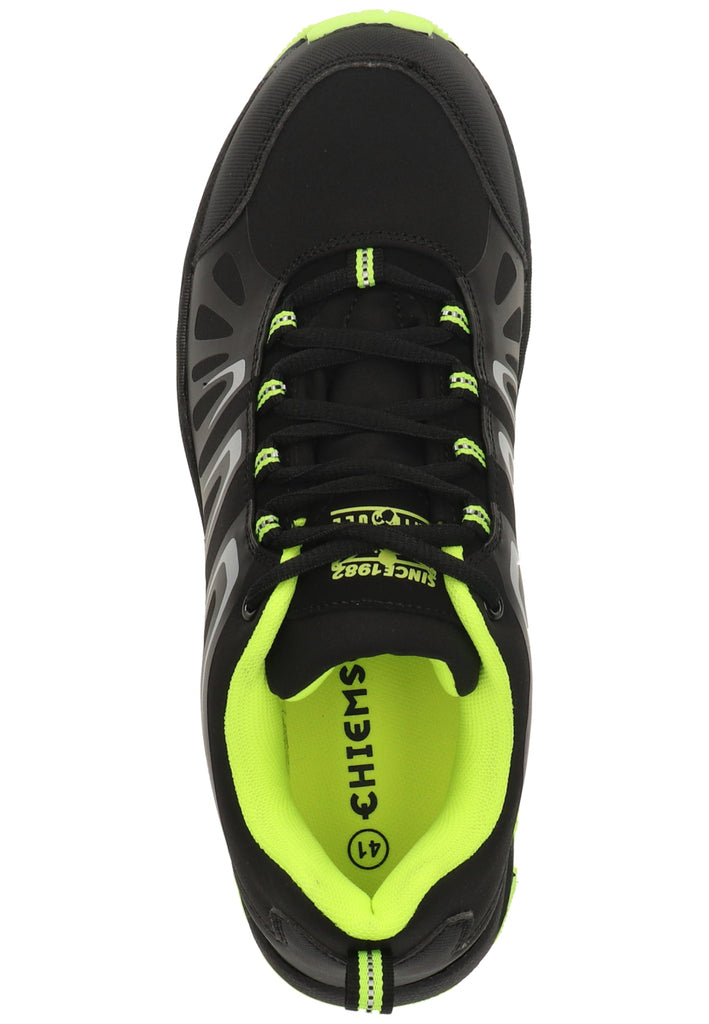 Chiemsee Wanderschuhe Lederimitat/Mesh Schwarz/Grün