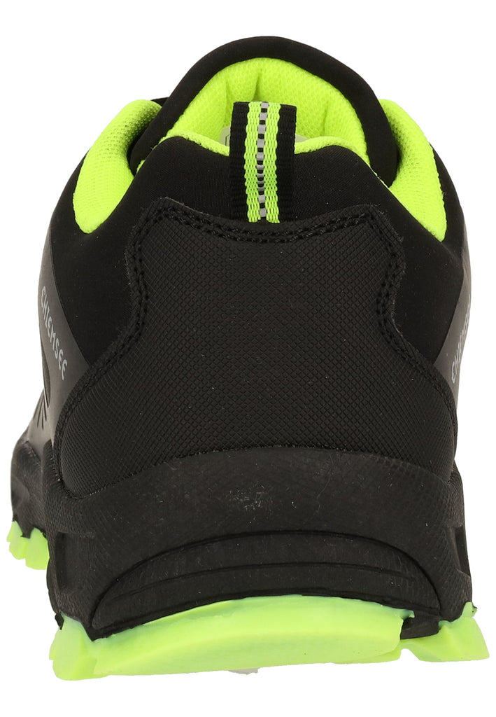 Chiemsee Wanderschuhe Lederimitat/Mesh Schwarz/Grün