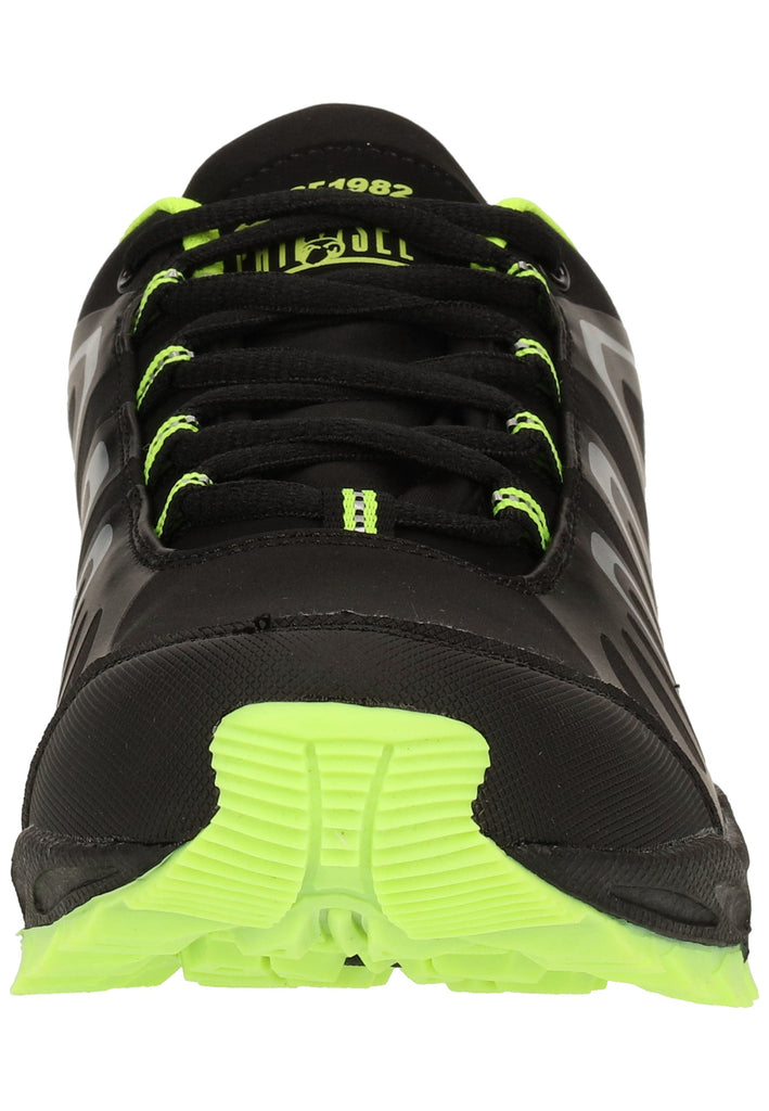 Chiemsee Wanderschuhe Lederimitat/Mesh Schwarz/Grün