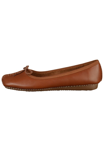 Ballerinas Clarks Ballerinas Leder Dunkelbraun