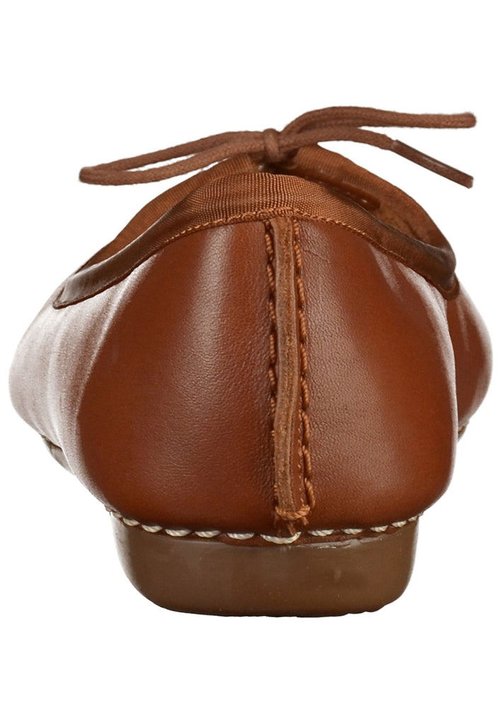 Clarks Ballerinas Leder Dunkelbraun
