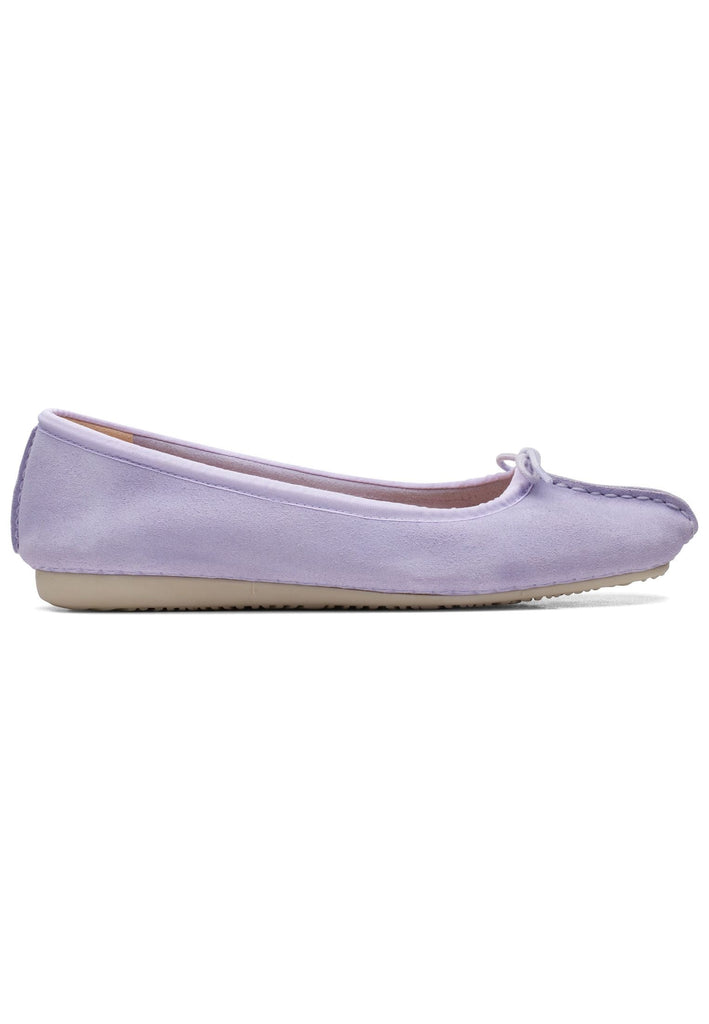 Clarks Ballerinas Leder Lila