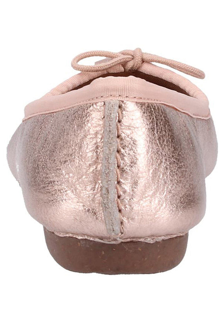 Clarks Ballerinas Leder Rosegold