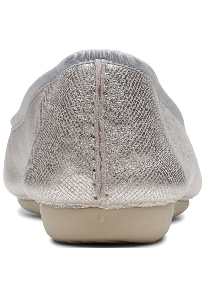 Clarks Ballerinas Leder Silber