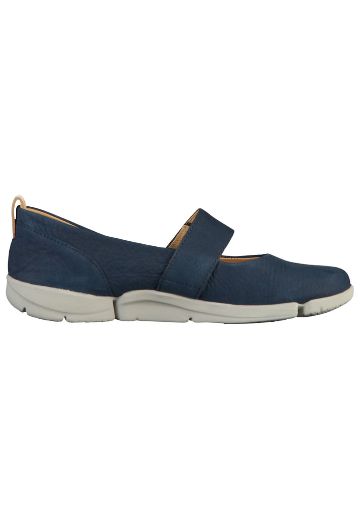 Clarks Ballerinas Nubukleder Navy