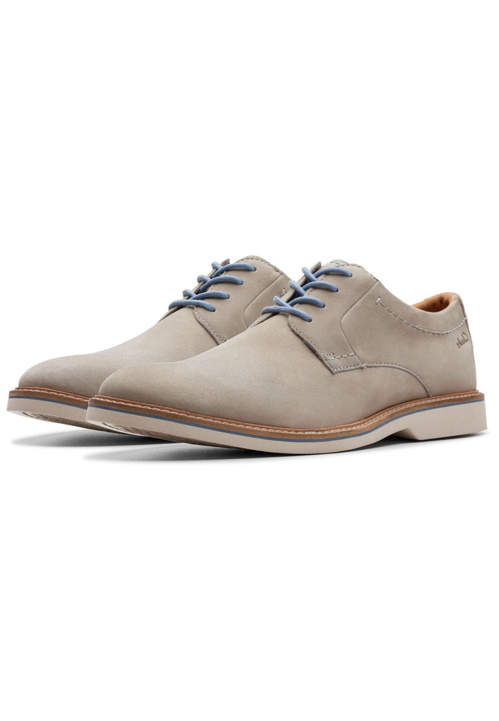 Clarks Businessschuhe Nubukleder Hellgrau