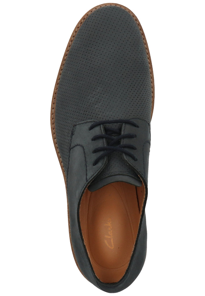Clarks Businessschuhe Nubukleder Navy