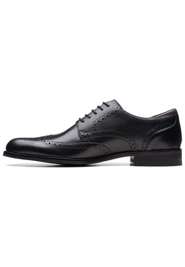 Halbschuhe Clarks Businessschuhe Leder Schwarz