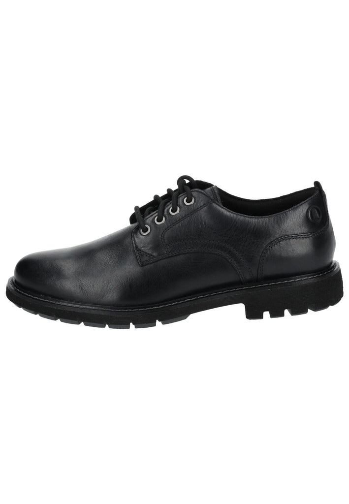 Halbschuhe Clarks Halbschuhe Leder Schwarz