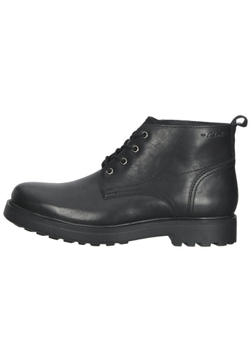 Halbschuhe Clarks Halbschuhe Leder Schwarz
