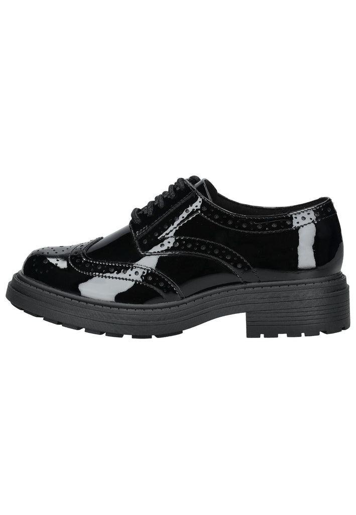 Halbschuhe Clarks Halbschuhe Leder Schwarz Lack