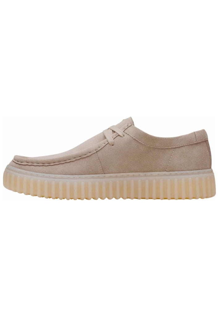 Halbschuhe Clarks Halbschuhe Veloursleder Hellgrau