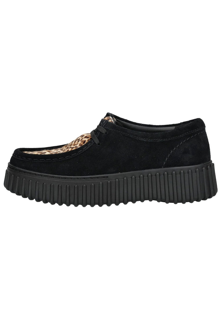 Halbschuhe Clarks Halbschuhe Veloursleder Leopard