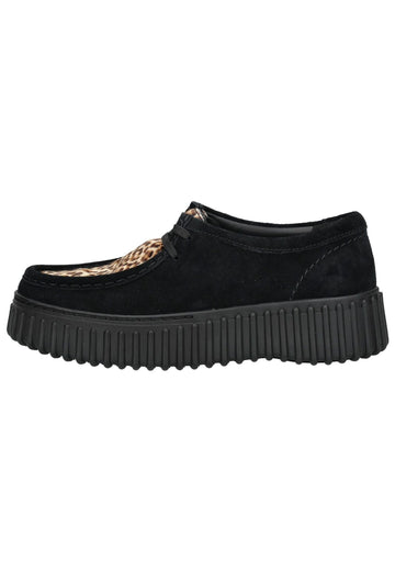 Halbschuhe Clarks Halbschuhe Veloursleder Leopard