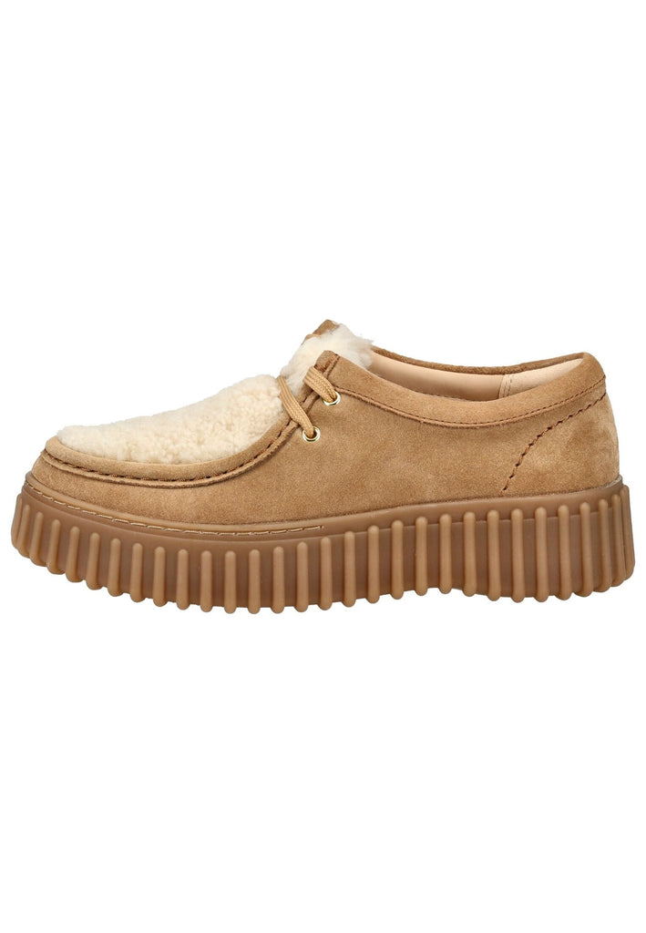Halbschuhe Clarks Halbschuhe Veloursleder/Textil Sand