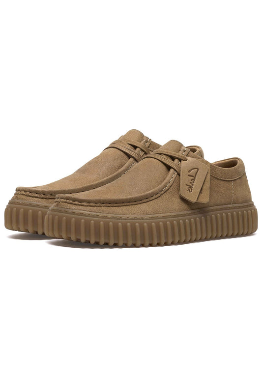 Clarks Halbschuhe Leder Hellbraun