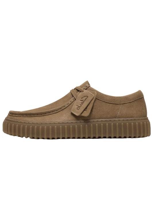 Clarks Halbschuhe Leder Hellbraun