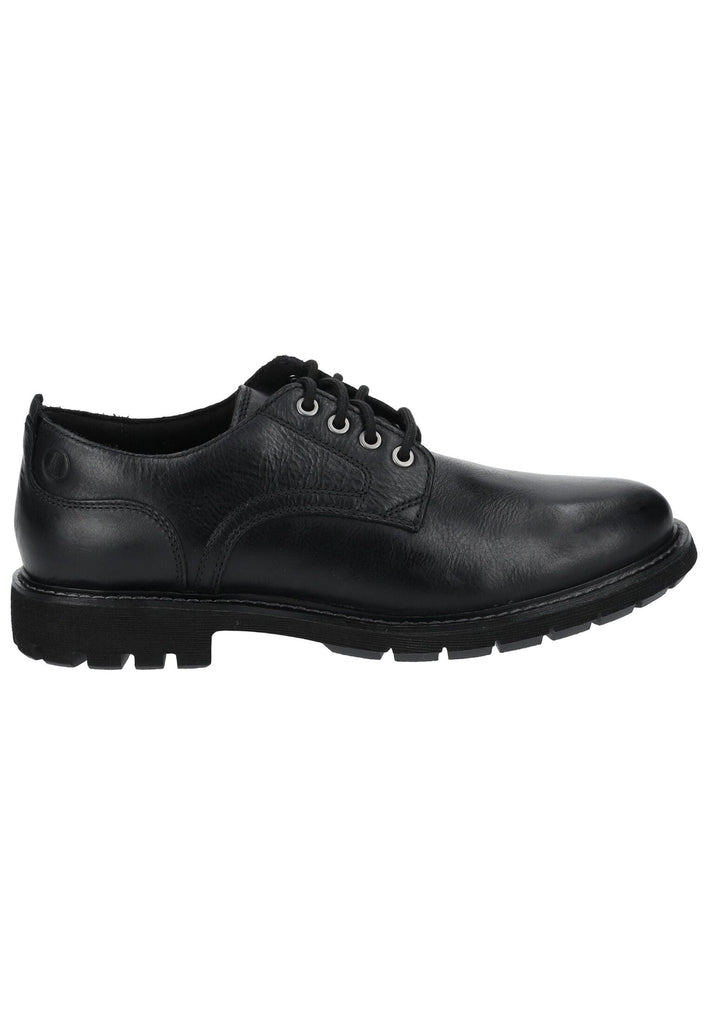 Clarks Halbschuhe Leder Schwarz