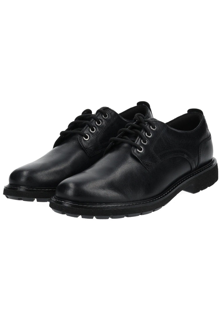 Clarks Halbschuhe Leder Schwarz