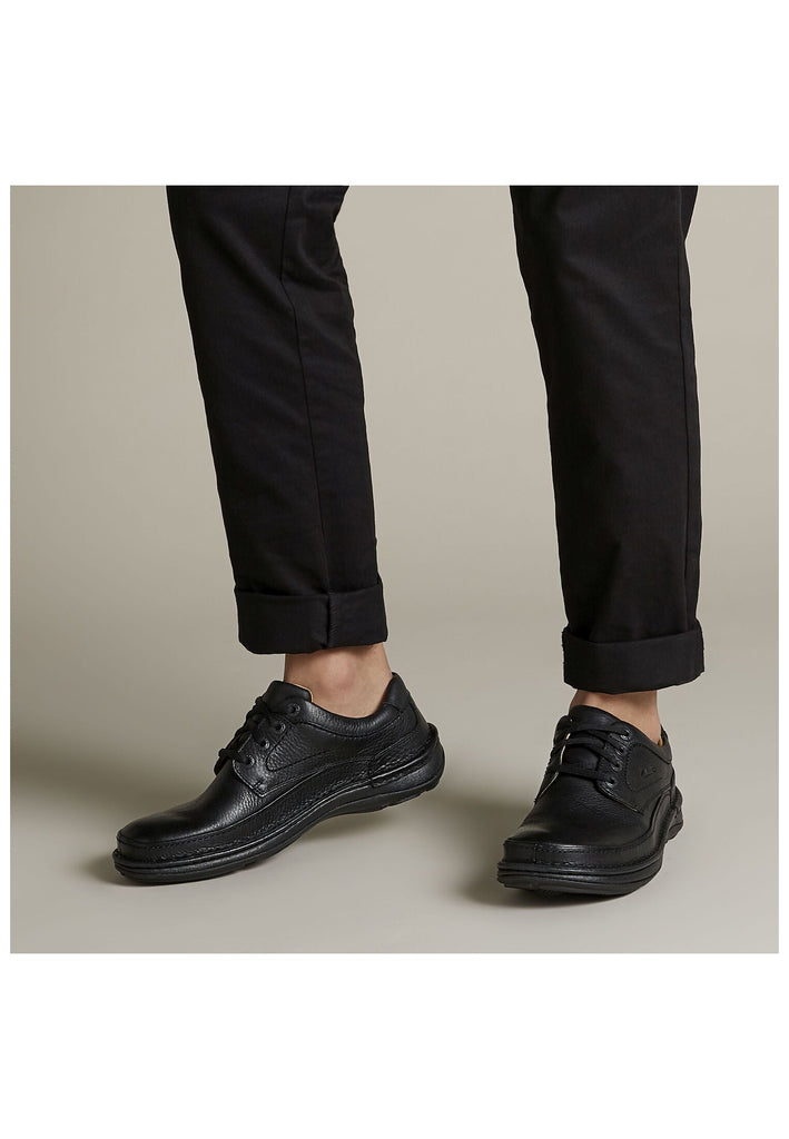 Clarks Halbschuhe Leder Schwarz