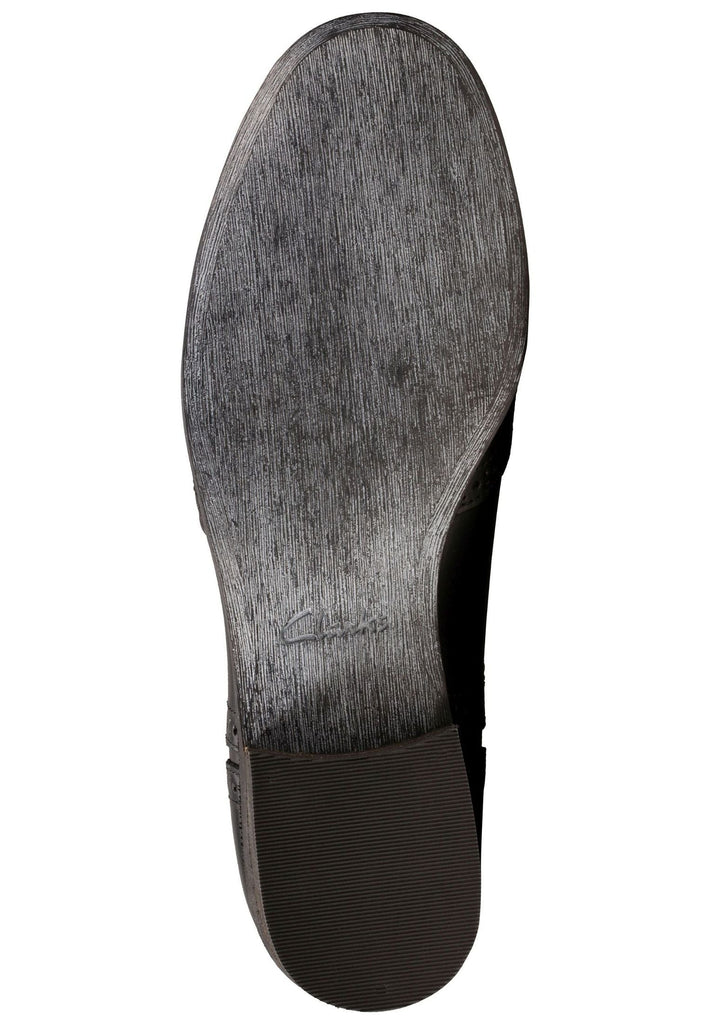 Clarks Halbschuhe Leder Schwarz